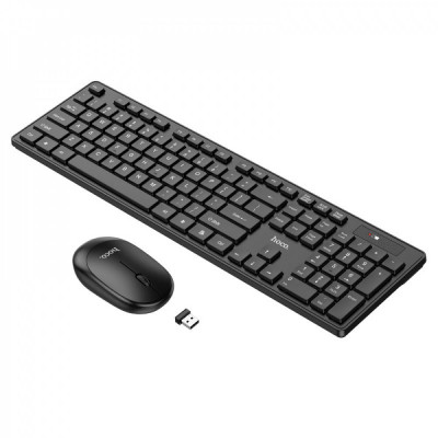 Комплект беспроводной клавиатура и мышь Hoco GM17 черный