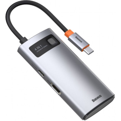 USB-хаб Baseus CAHUB-CY0G Type C Серый