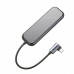 USB-хаб Baseus (CAHUB-EZ0G) Type C - 4USB 3.0+Type C Gray