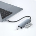 USB-хаб Type-C 5 в 1 WiWU Alpha A541BC Серый