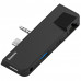 USB-хаб Baseus (CAHUB-FG01) Type C & AUX - RJ45+USB 3.0+Type C(data)+AUX Черный