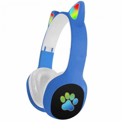 Навушники с ушками Bluetooth UK-KT48 (ylz-5) Синий