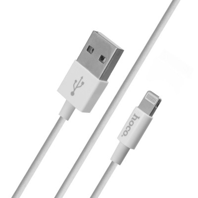 Сетевое зарядное Hoco C62A + Lightning кабель 2 USB 2.1A Белый