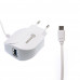 Сетевое зарядное (СЗУ) QLT-POWER HXUD-3 Micro 1 USB White (6100440)