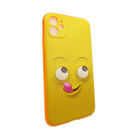 Чехол-накладка для iPhone 11 TTech Smile Series yellow (4)