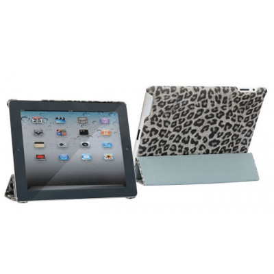 Чехол Nuoku RoyalL Luxury Leather для iPad 2/3/4 Gray (BS-000006058)
