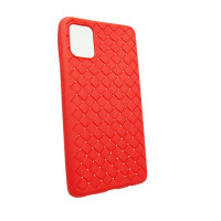 Чехол-накладка для iPhone 11 TTech Plait Series (плетенка) красный