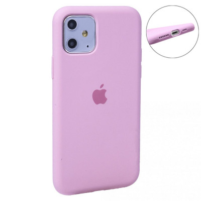 Чехол-накладка для iPhone 11 TTech Original Silicone Series (Full Size) Pink (12)