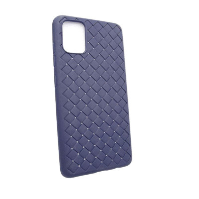 Чехол-накладка для iPhone 11 TTech Plait Series (плетенка) синий