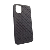 Чехол-накладка для iPhone 11 TTech Plait Series (плетенка) черный