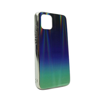 Чехол-накладка для iPhone 11 TTech Glass Gradient Series 2 dark blue/green