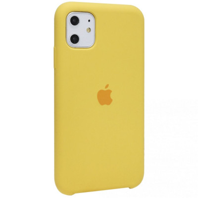 Чехол-накладка для iPhone 11 TTech Original Silicone Series Yellow (4)