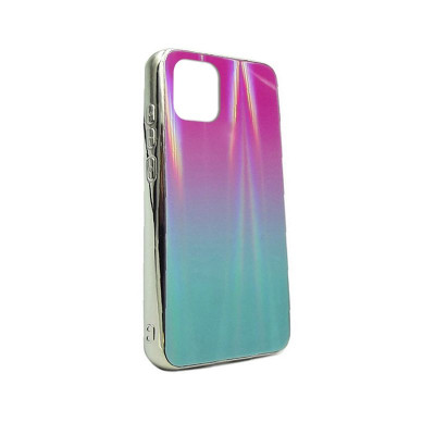 Чехол-накладка для iPhone 11 TTech Glass Gradient Series 2 pink/blue
