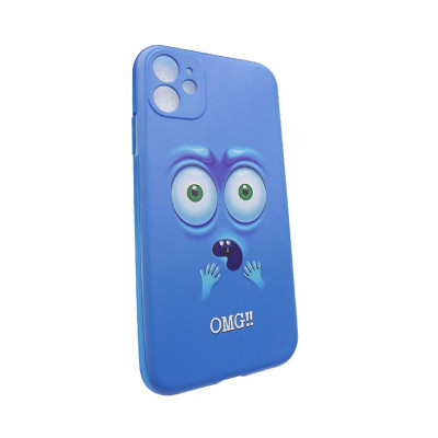 Чехол-накладка для iPhone 11 TTech Smile Series blue (8)