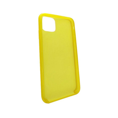 Чехол-накладка для iPhone 11 TTech Clear Plastic Series yellow