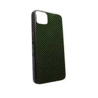Чехол-накладка для iPhone 11 TTech Glass Carbon Full Series green