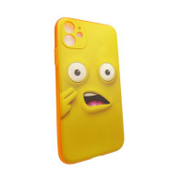Чехол-накладка для iPhone 11 TTech Smile Series yellow (2)