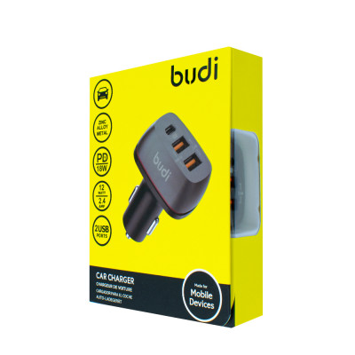 Автомобильное зарядное (АЗУ) Budi CC626TB Черный (105803)
