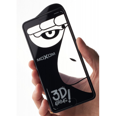 Защитное стекло для Apple iPhone 6 Plus7 Plus/8 Plus MOXOM AF AirBag Черный