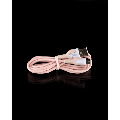 Кабель Micro USB DC (CL-12) розовый