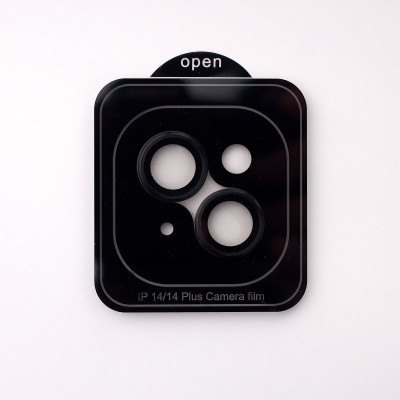 Защитное стекло на камеру для Apple iPhone 14/14 Plus DARK Series Черный