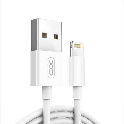 Кабель Lightning для iPhone XO NB47 Белый (1 м|2.1А)