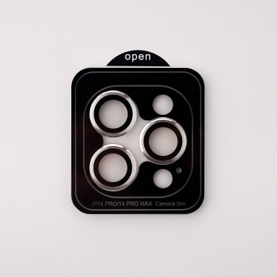 Защитное стекло на камеру для Apple iPhone 13 Pro/13 Pro Max DARK Series Серебряный