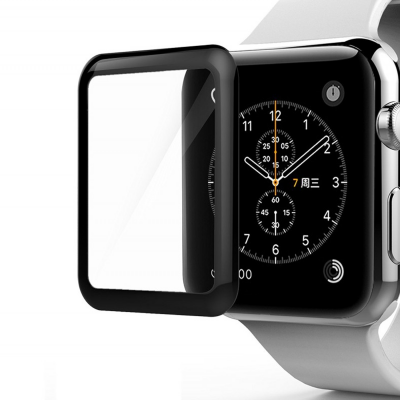 Защитное стекло для Apple Watch 40 mm Softedge Full Glue черный