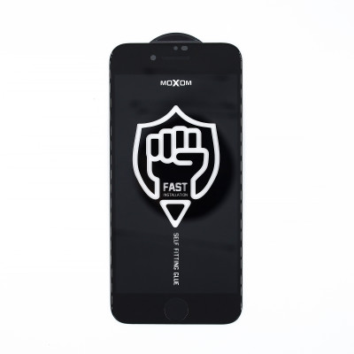 Защитное стекло для Apple iPhone 7/8 MOXOM FS Черный