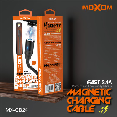 Кабель Lightning для iPhone Moxom MX-CB24 Черный (1 м|2.1А)