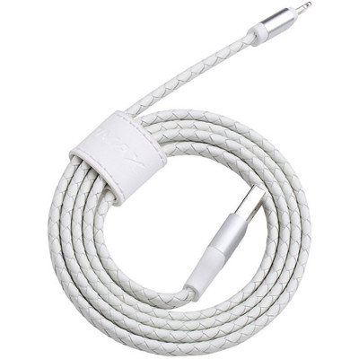 Кабель Momax Elite Link Pro Leather (DL2) Lightning USB (2.4A) (1m) White (BS-000042036)