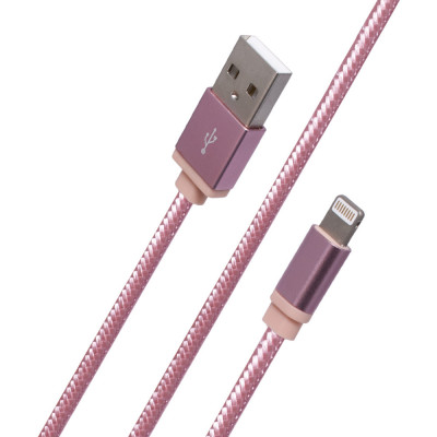 Кабель Yoobao YB 413 Lightning USB (2.1A) (1m) Rose Gold (BS-000044961)