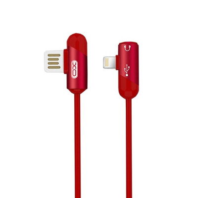 Кабель Lightning для iPhone XO NB38 Красный (1 м|2.1А)