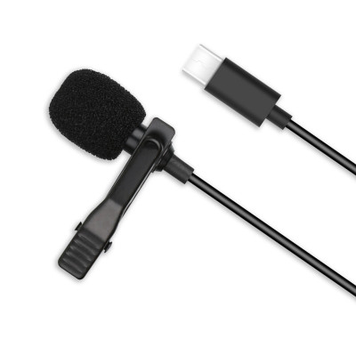 Микрофон петличный Type-C XO MKF02 Черный