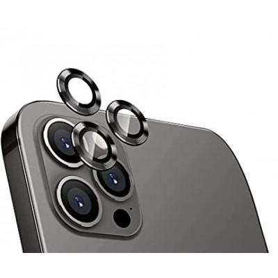 Защитное стекло на камеру для Apple iPhone 12 Steel Series Черный