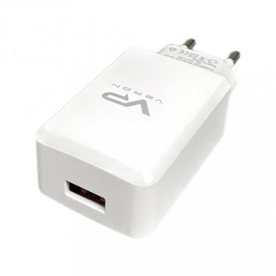 Сетевое зарядное (СЗУ) Veron VR-C13Q (Micro) 3.0A (18W) Белый