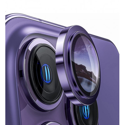 Защитное стекло на камеру для Apple iPhone 14 Pro Max Steel Series Фиолетовое