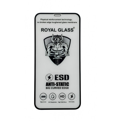 Защитное стекло для Apple iPhone 12 Pro Max Royal Glass ESD Antistatic Черный