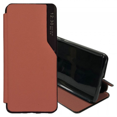 Чехол-книжка для Samsung A03s (A037) TTech Business Fabric Series Розовый