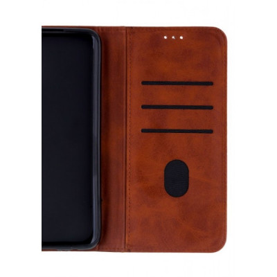 Чехол-книжка для Xiaomi Redmi Note 10/Redmi Note 10s TTech Business Leather Series Коричневый