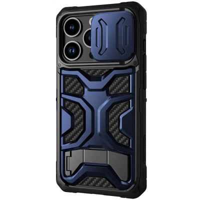 Чехол для Apple iPhone 14 Pro (6.1") Nillkin CamShield Adventurer Pro (шторка на камеру) Interstellar Blue