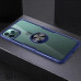 Чехол для iPhone 11 Pro Max Deen CrystalRing for Magnet (opp) Бесцветный/Синий