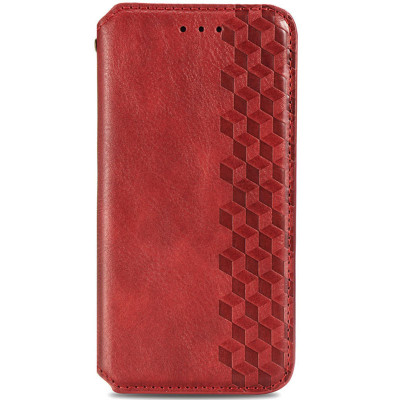 Чехол-книжка для Samsung Galaxy A52 4G/A52 5G/A52s GETMAN Cubic Красный
