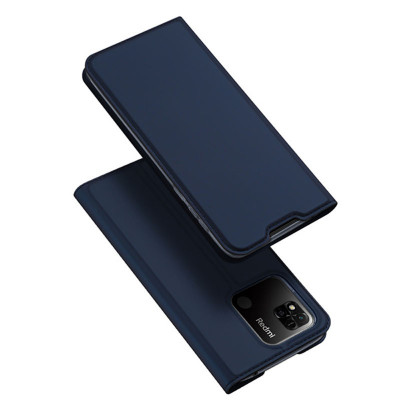 Чехол-книжка для Xiaomi Redmi 10C Dux Ducis Skin Pro Синий