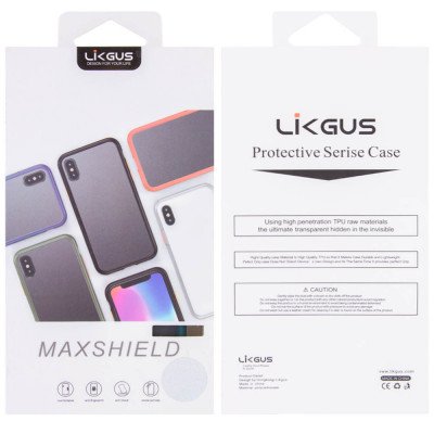 Чехол для Apple iPhone XS Max (6.5") LikGus Maxshield Сине-Зеленый/Marine Blue