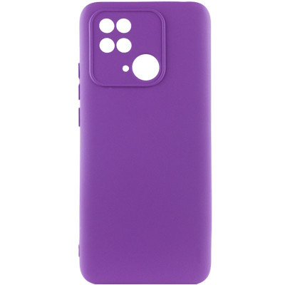Чехол для Xiaomi Redmi 10C Lakshmi Silicone Cover Full Camera (A) Фиолетовый/Purple