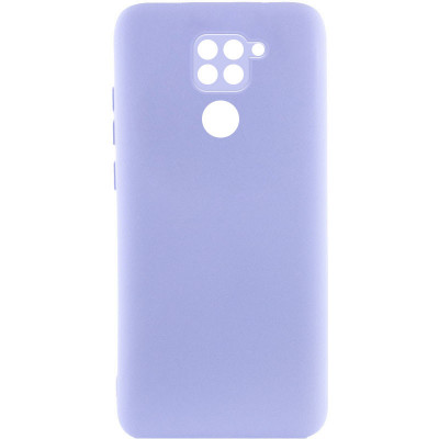 Чехол для Xiaomi Redmi Note 9/Redmi 10X Lakshmi Silicone Cover Full Camera (A) Сиреневый/Dasheen