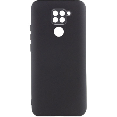 Чехол для Xiaomi Redmi Note 9/Redmi 10X Lakshmi Silicone Cover Full Camera (A) Черный/Black