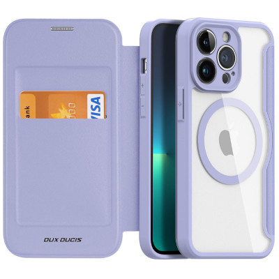 Чехол-книжка для iPhone 14 Pro Dux Ducis Skin X Pro (MagSafe) Purple