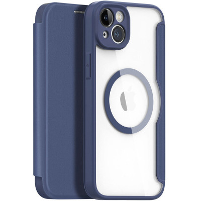 Чехол-книжка для iPhone 13/14 Dux Ducis Skin X Pro (MagSafe) Blue